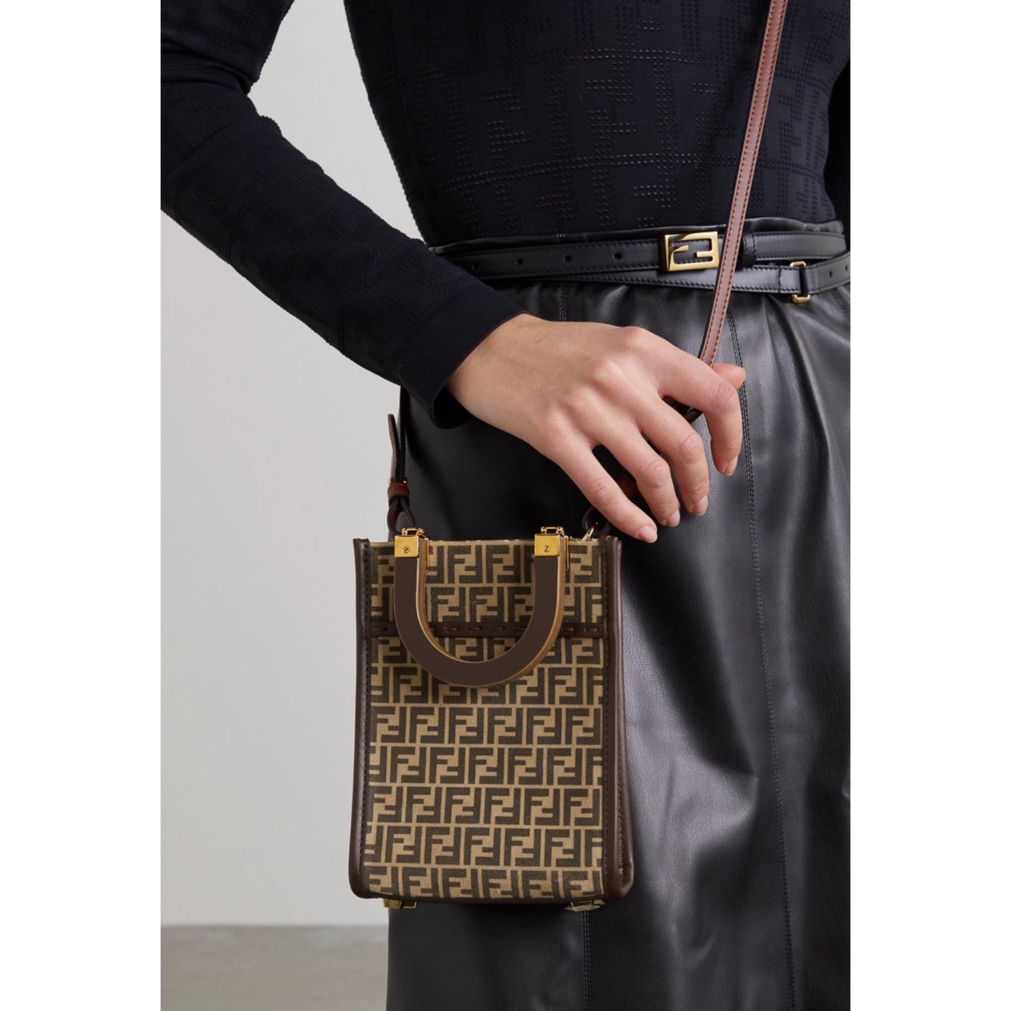 Fendi Mini Sunshine Shopper Bag