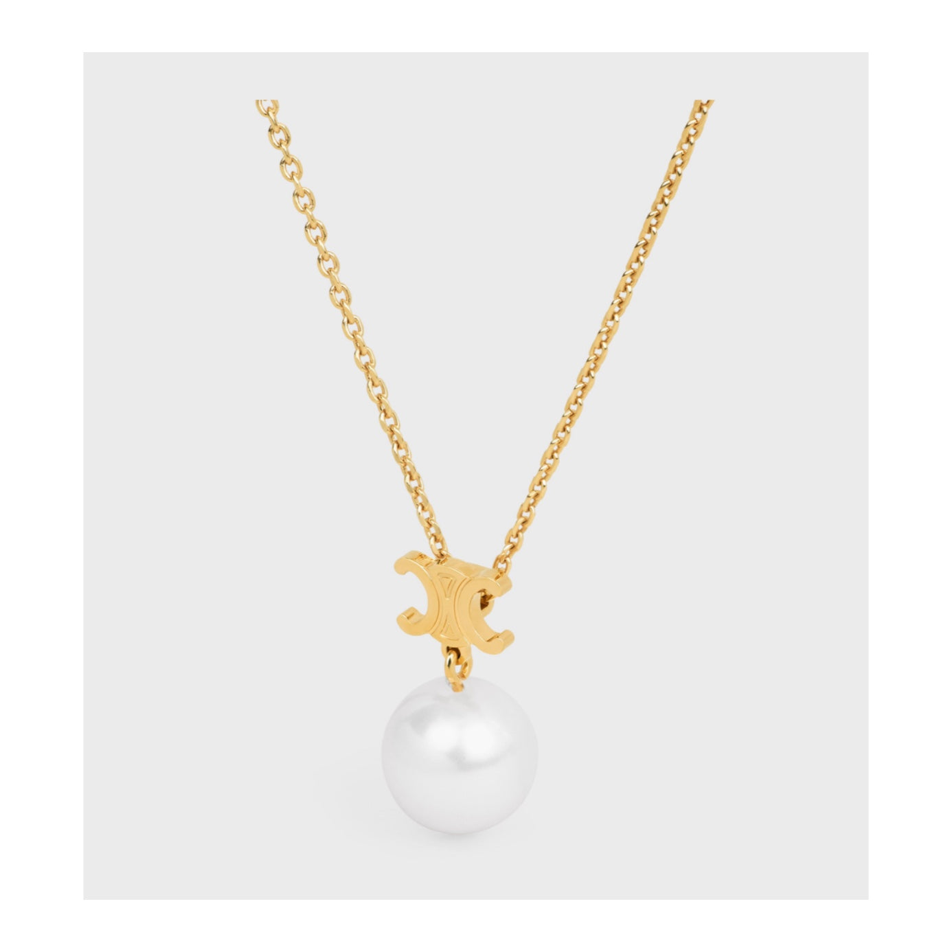 Celine Triomphe Pearl Necklace