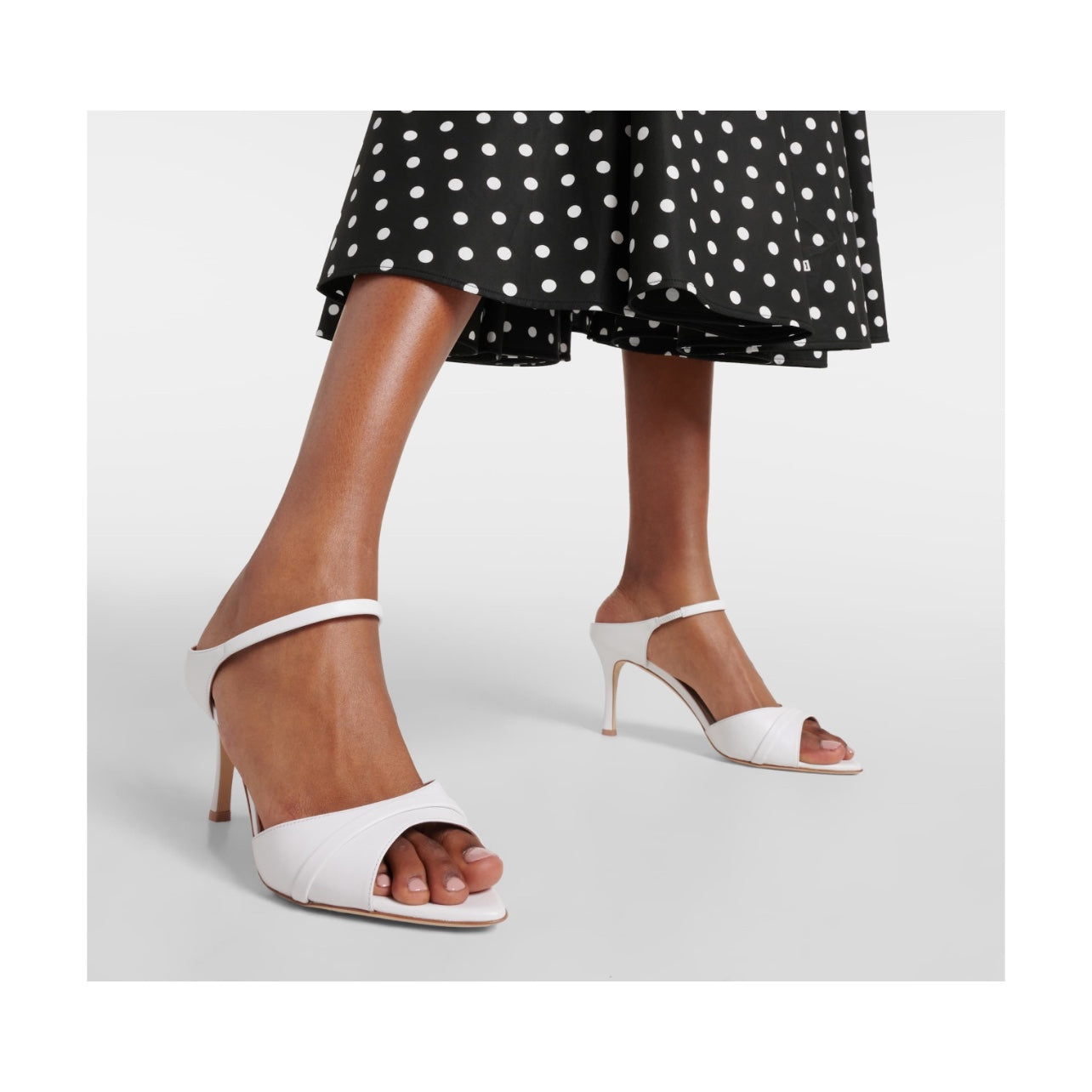 Malone Souliers Una Leather 90mm Mules