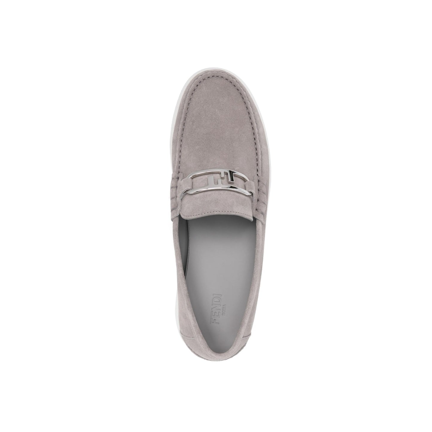 Fendi Men O-Lock Suede Loafer