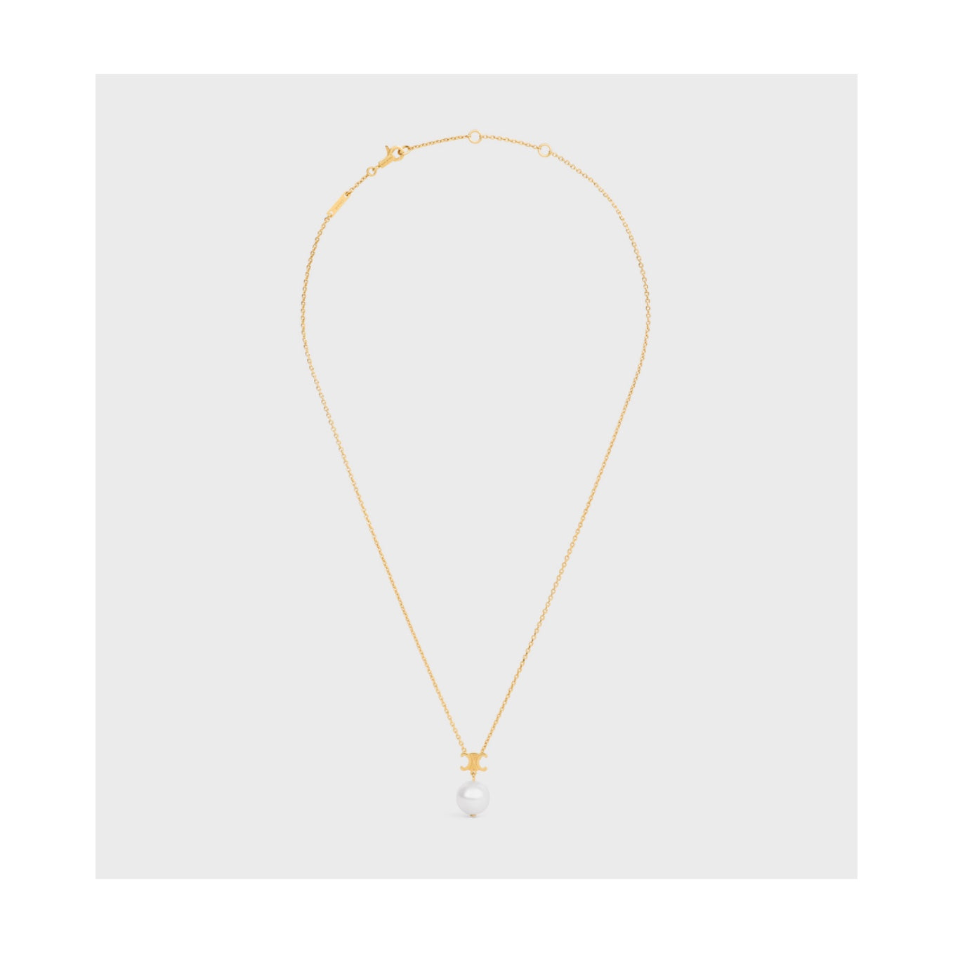 Celine Triomphe Pearl Necklace