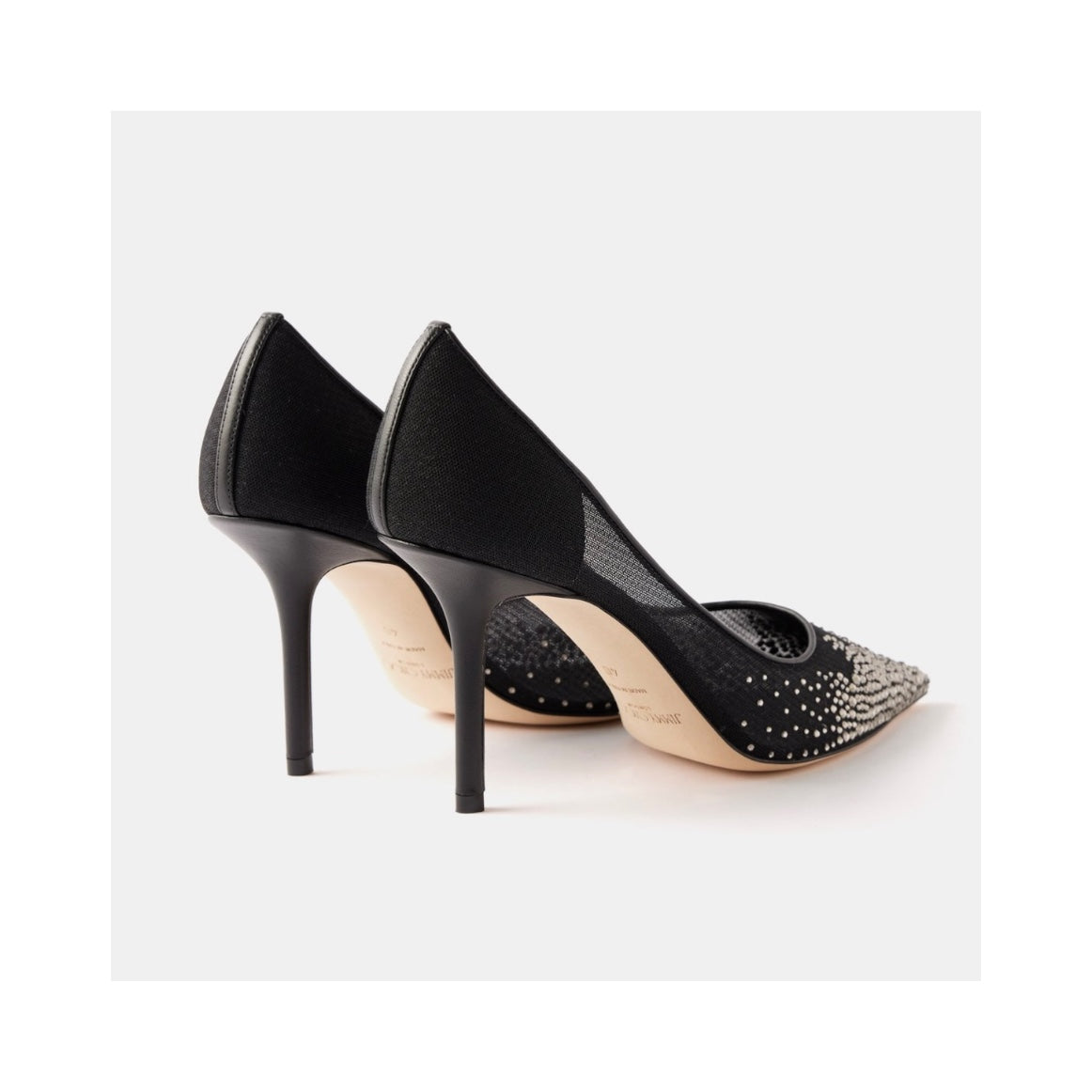 Jimmy Choo Love 85mm Crystal Mesh Pumps