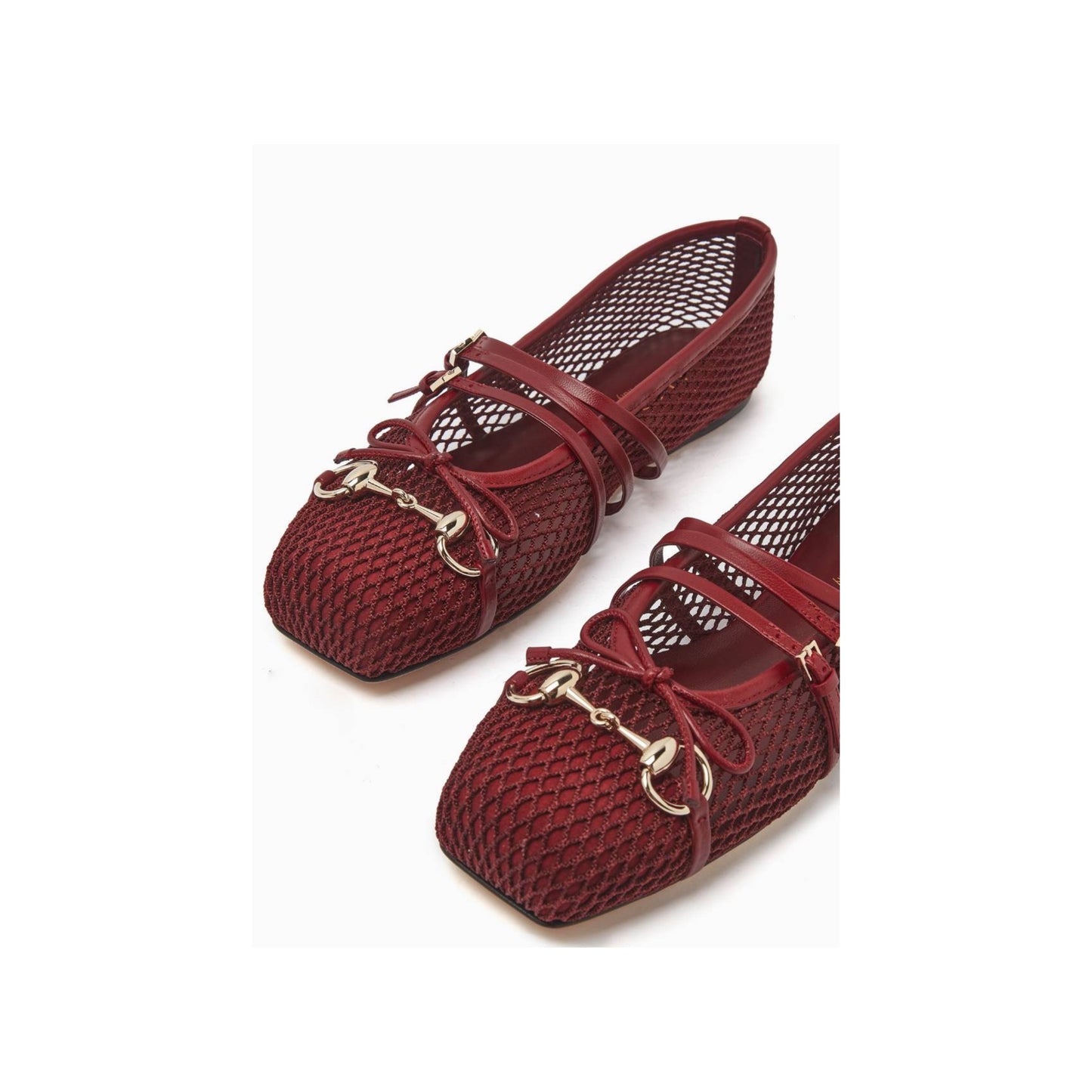 Gucci Horsebit Mesh Ballet Flat