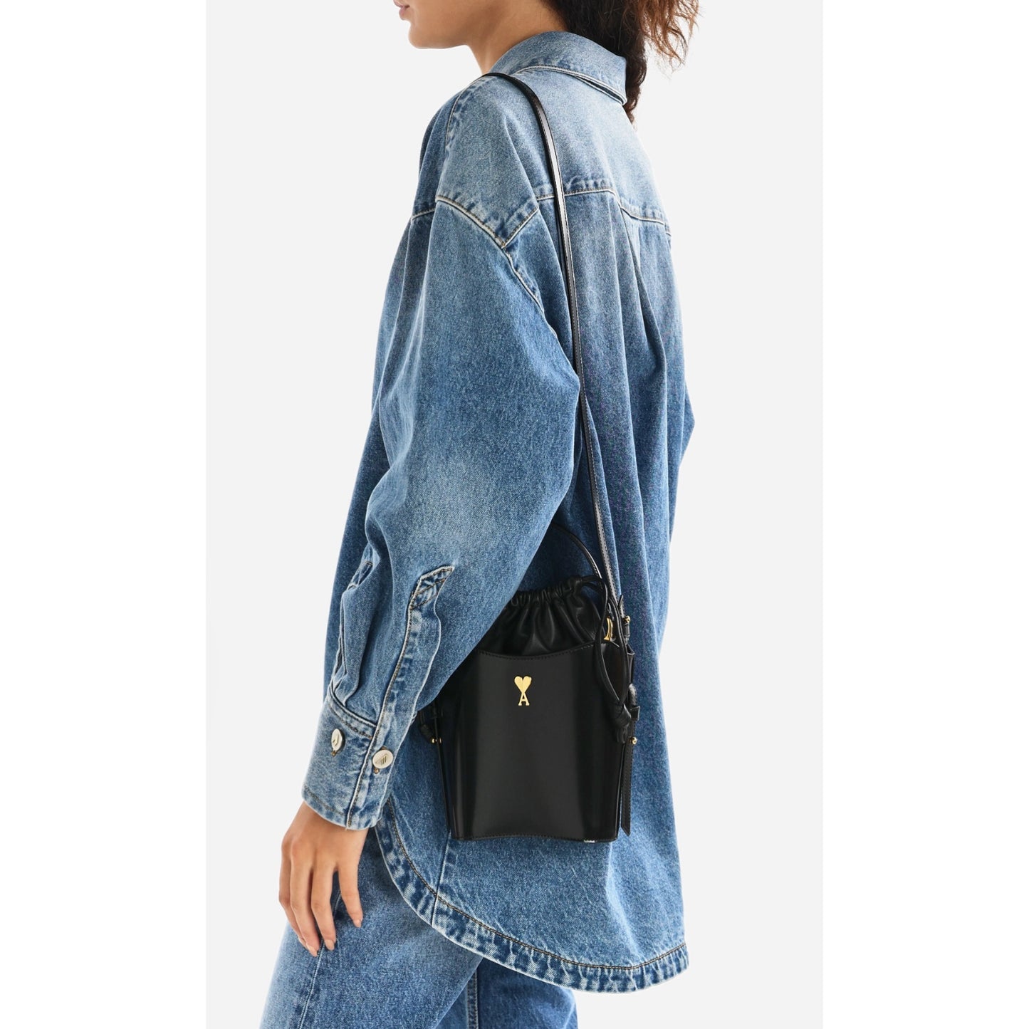 Ami Paris Mini Bucket bag