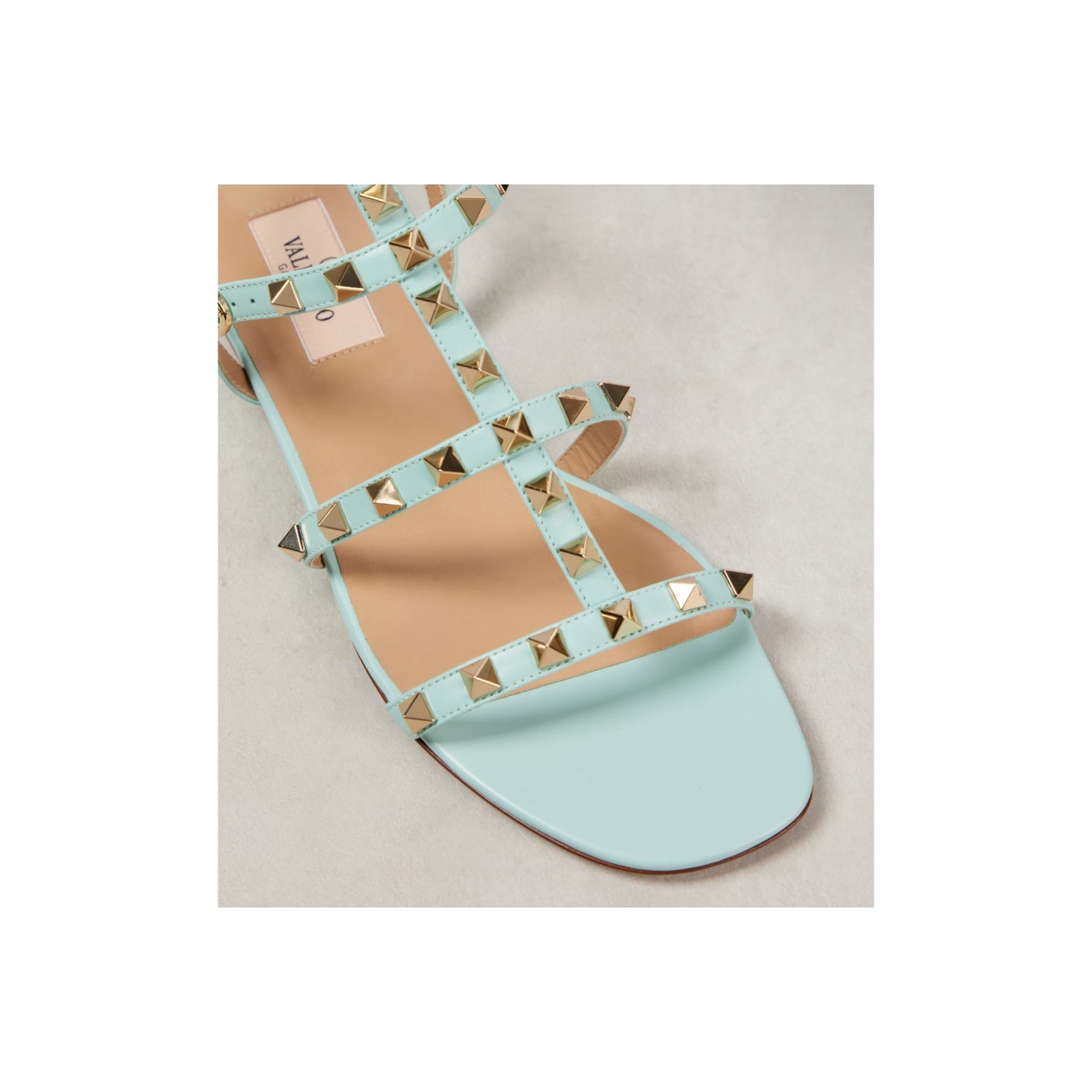 Valentino Rockstud Flat Sandal