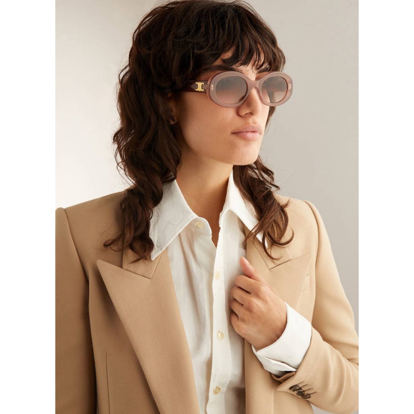 Celine Triomphe Oval Sunglasses
