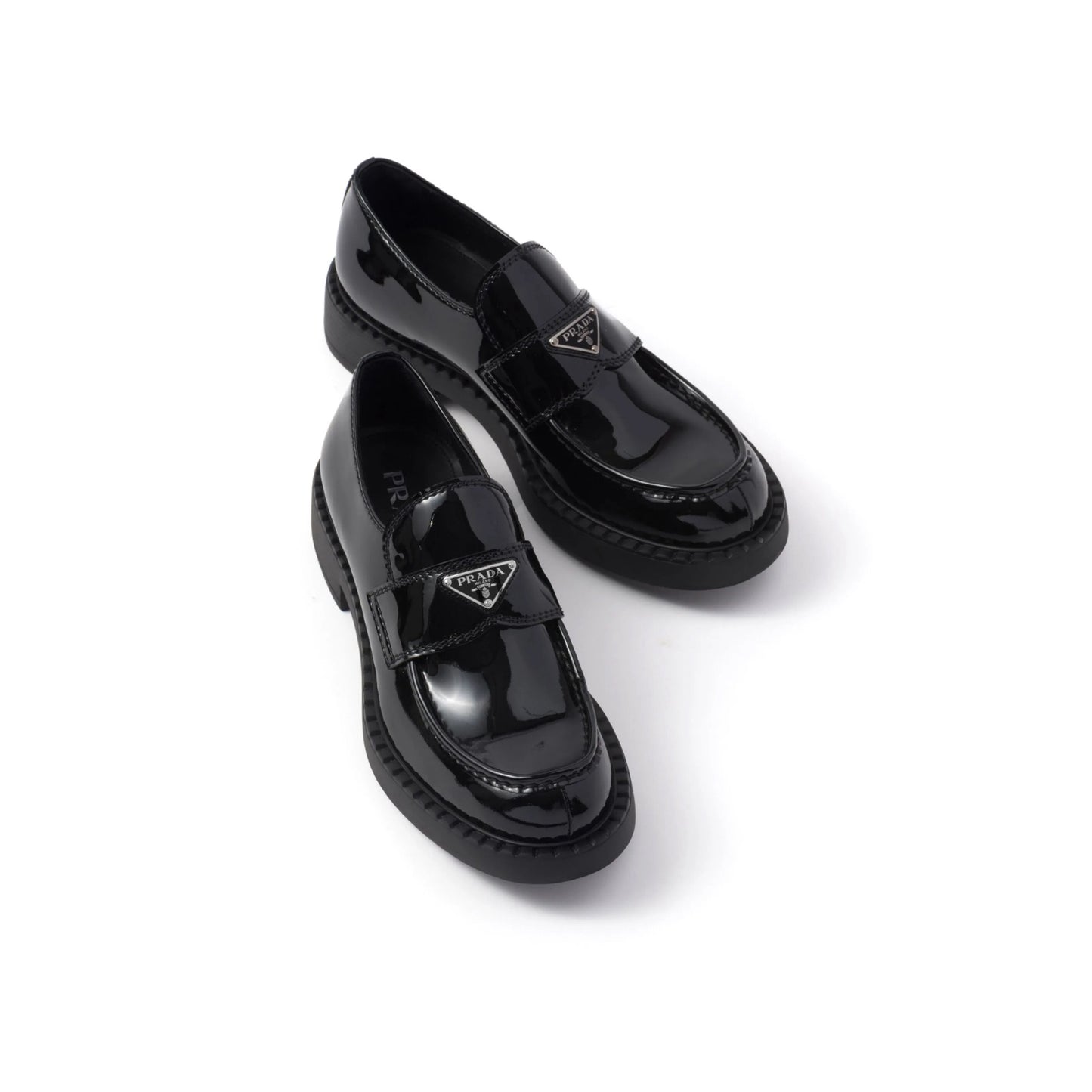 Prada Men Patent Leather Loafers