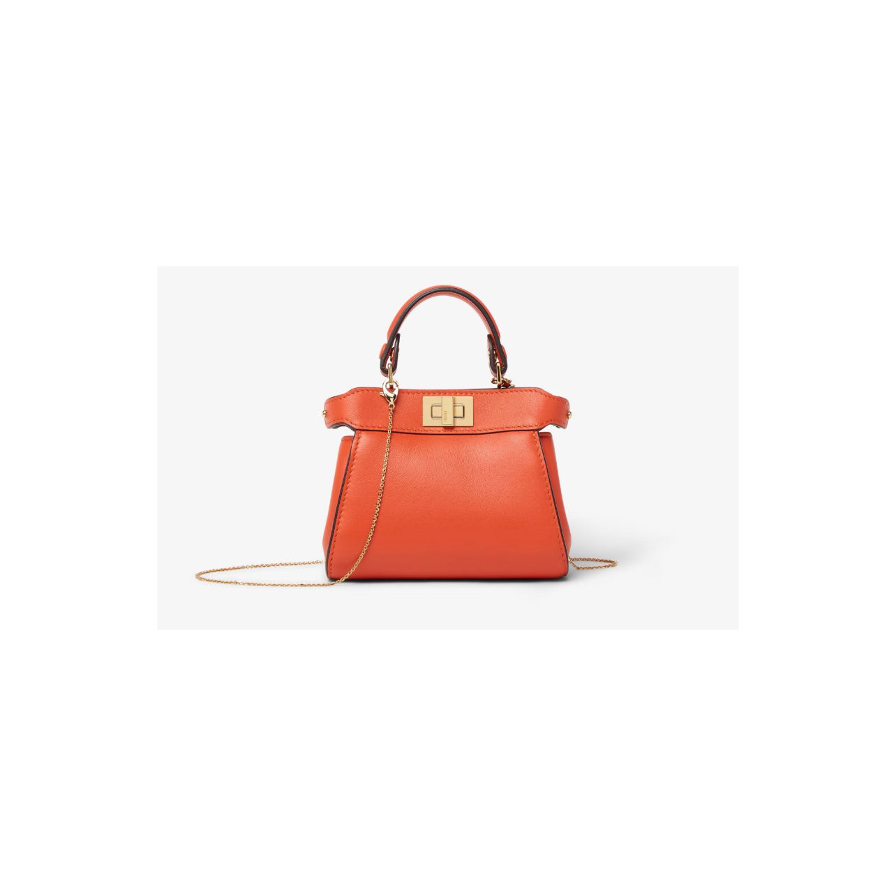 Fendi Nano Peekaboo Leather Bag