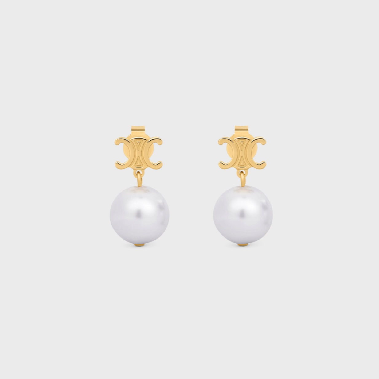 Celine Triomphe Pearl Earrings