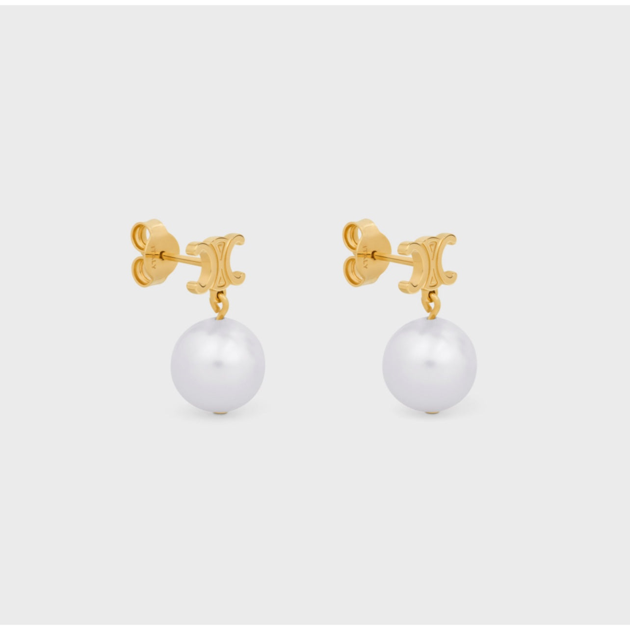 Celine Triomphe Pearl Earrings