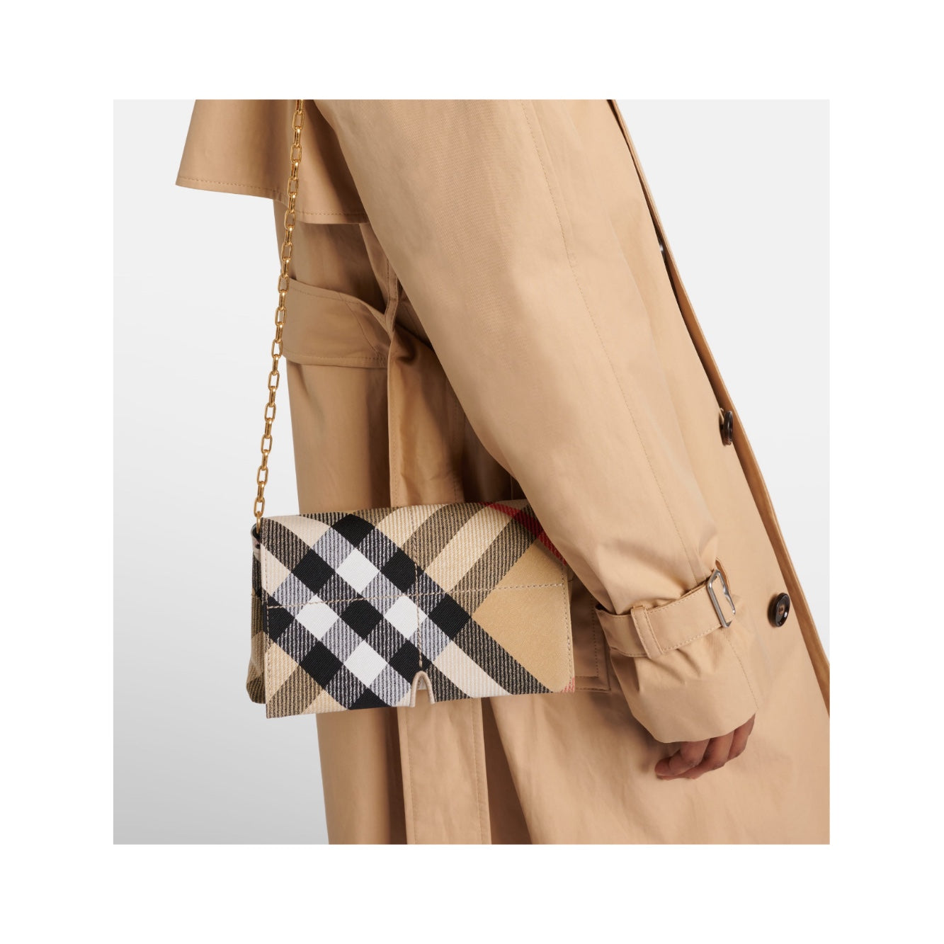 Burberry Snip Check Crossbody Bag