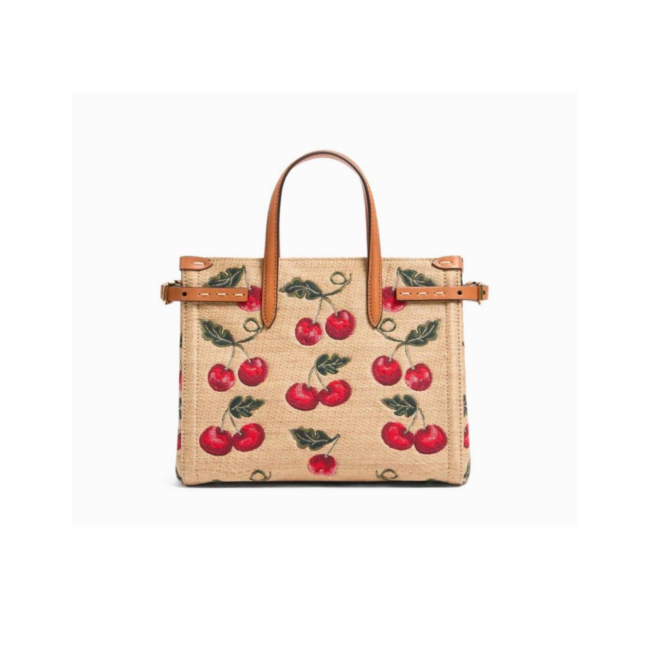 Valentino Antibes Cherryfic Small jacquard tote Bag