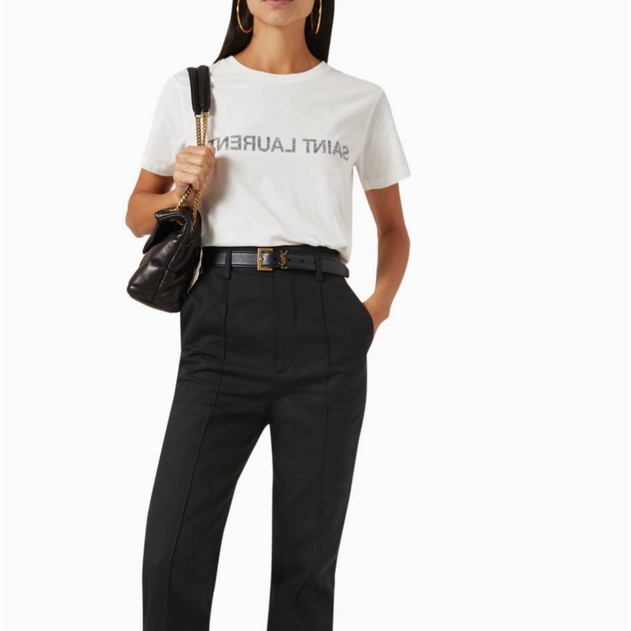 Saint Laurent Reverse Logo T-Shirt
