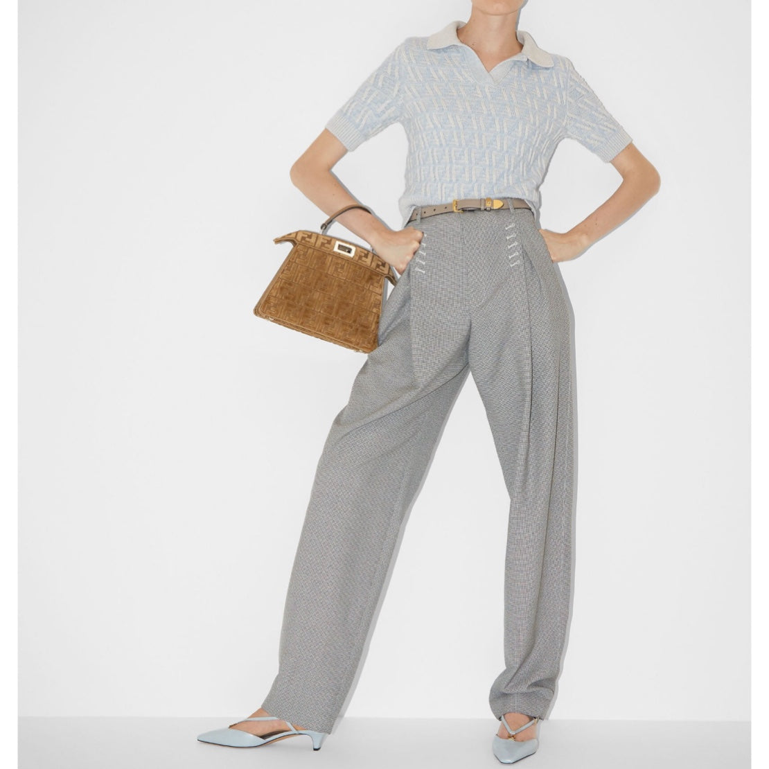Fendi Small Peekaboo Tote Bag