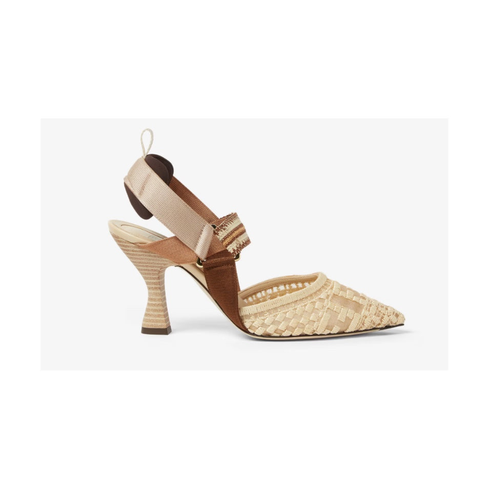 Fendi Colibri 85mm Slingbacks