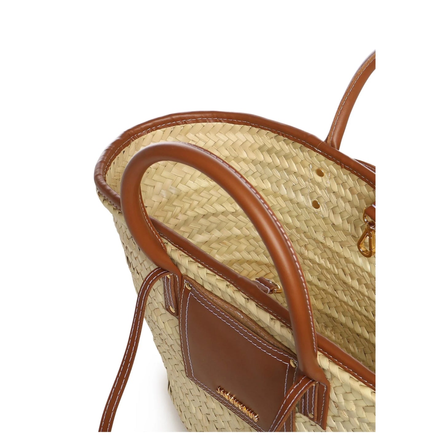 Jacquemus The Soli Logo Plaque Basket Bag