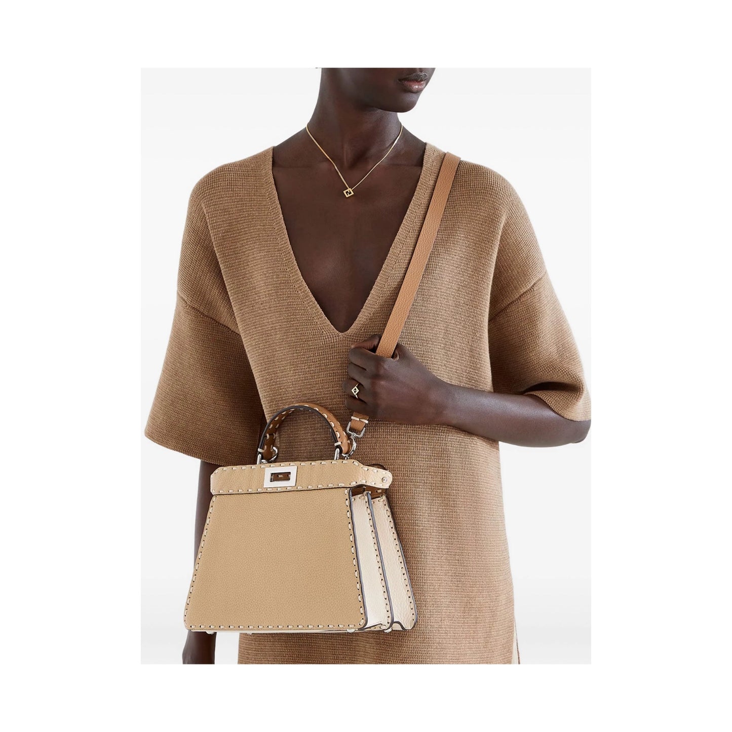 Fendi Small Peekaboo Tote Bag