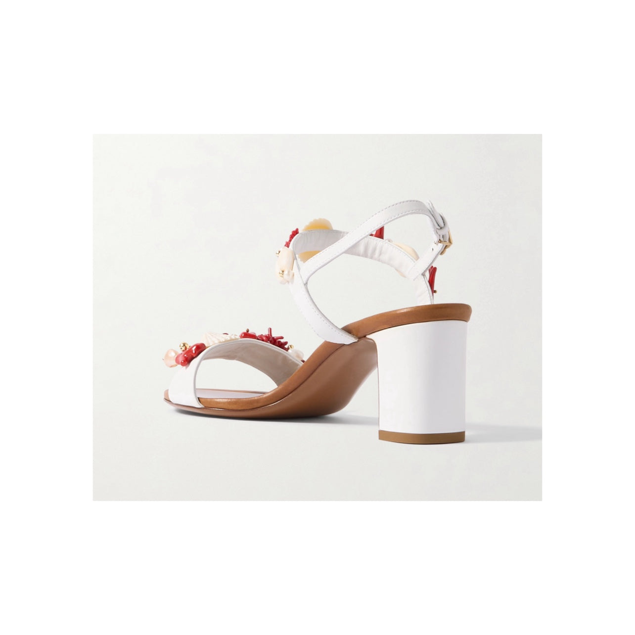 Dolce Gabbana Shell Ankle Strap 65mm Sandals