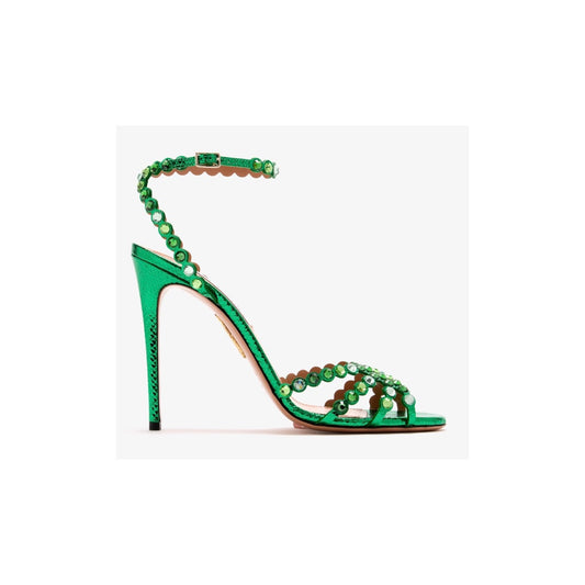 Aquazzura Tequila 105mm Leather Sandal
