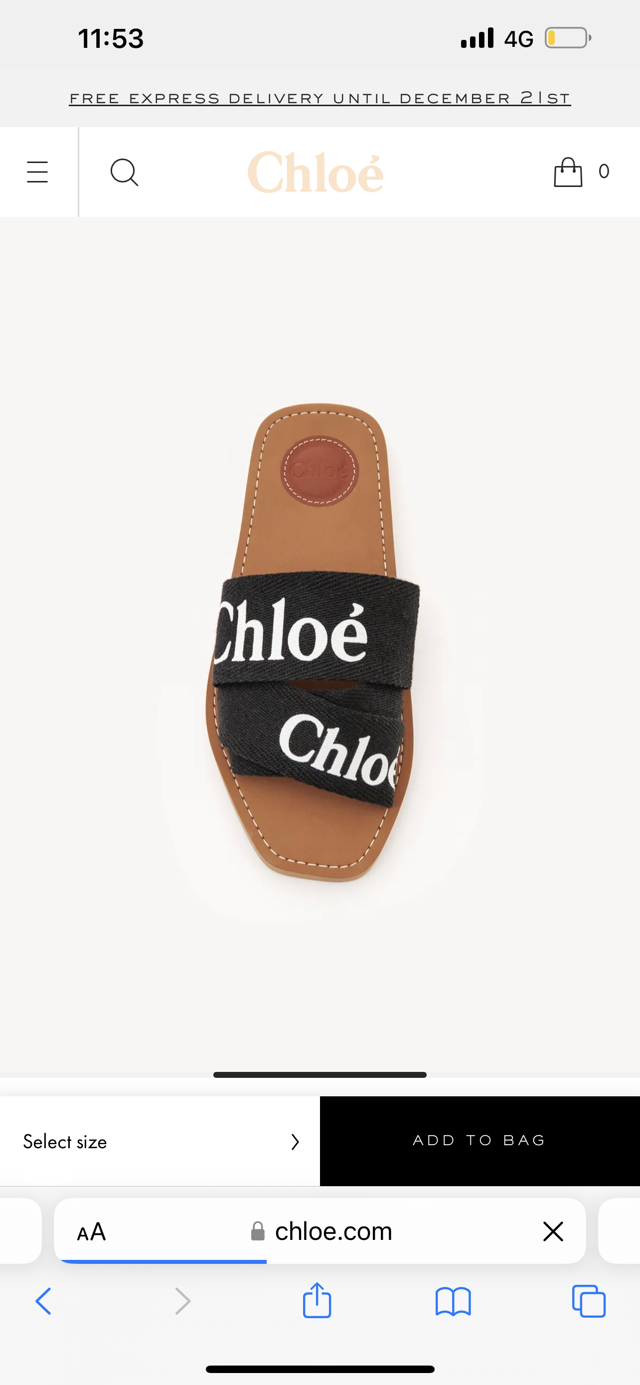 Chloe Woody Sandal