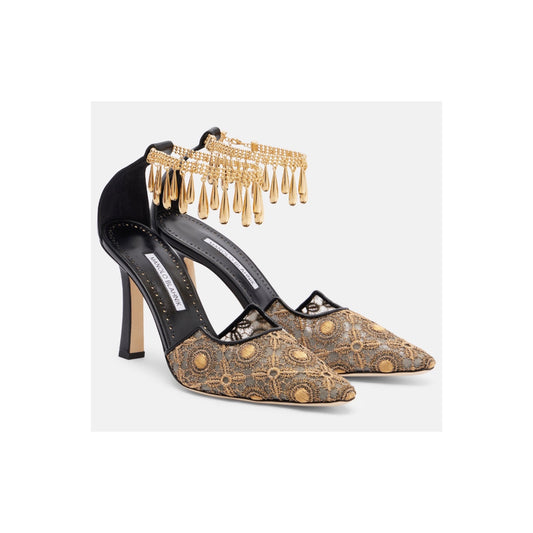 Manolo Blahnik Harnicus 105mm Lace Pump