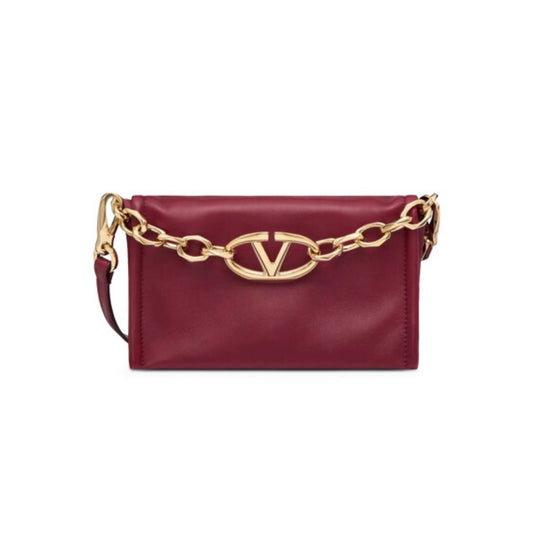 Valentino VLogo Chain Clutch Bag