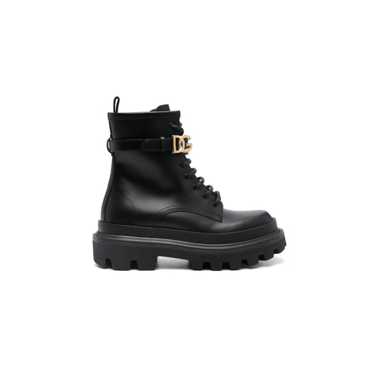 Dolce & Gabbana DG Buckle Leather Boots