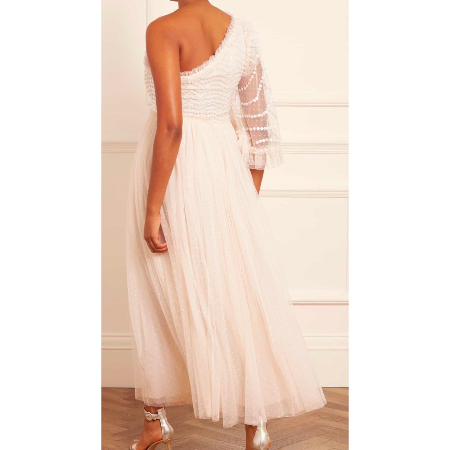 Needle & Thread Shimmer One-shoulder Gown