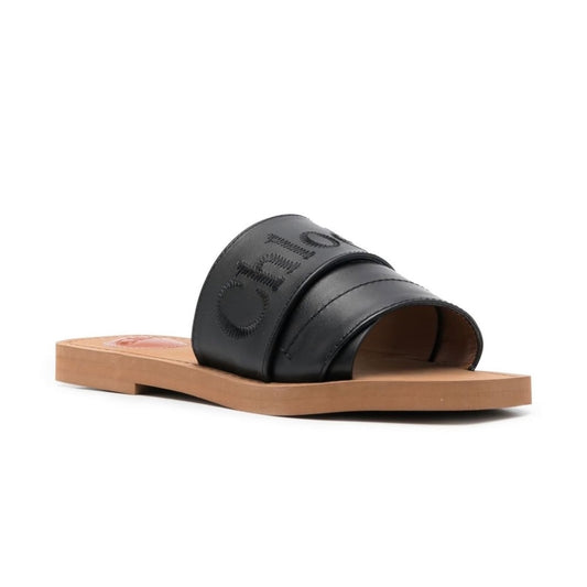 Chloe Leather Woody Sandal