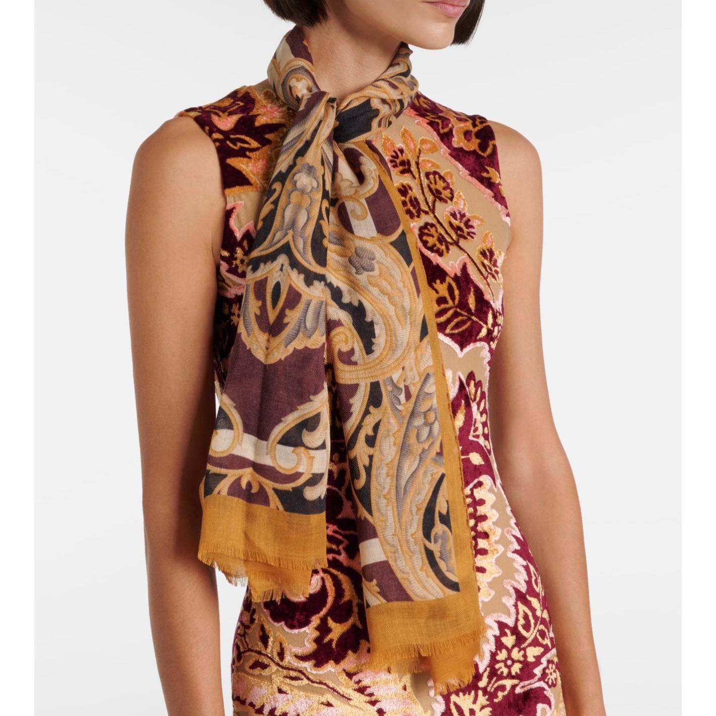 ETRO Printed Cashmere Scarf