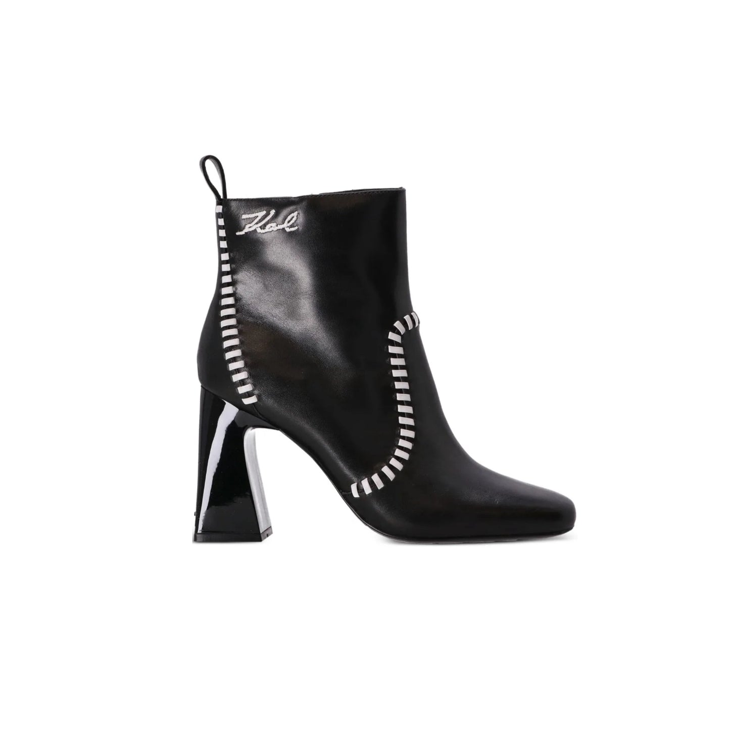 Karl Lagerfeld Leather Striped 10mm Boots