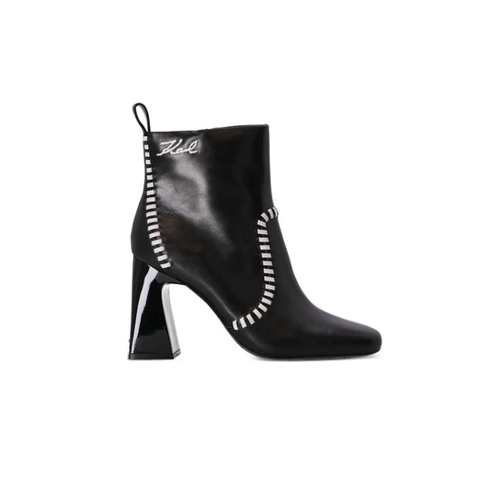 Karl Lagerfeld Leather Striped 10mm Boots