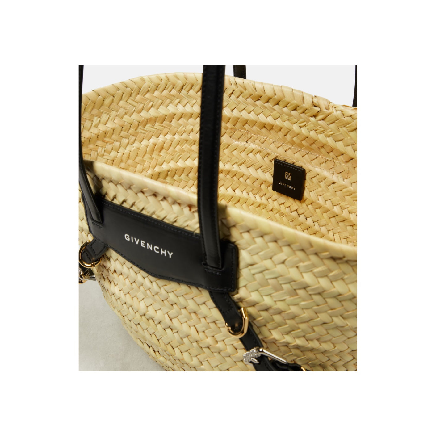 Givenchy Voyou Small Raffia Basket Bag