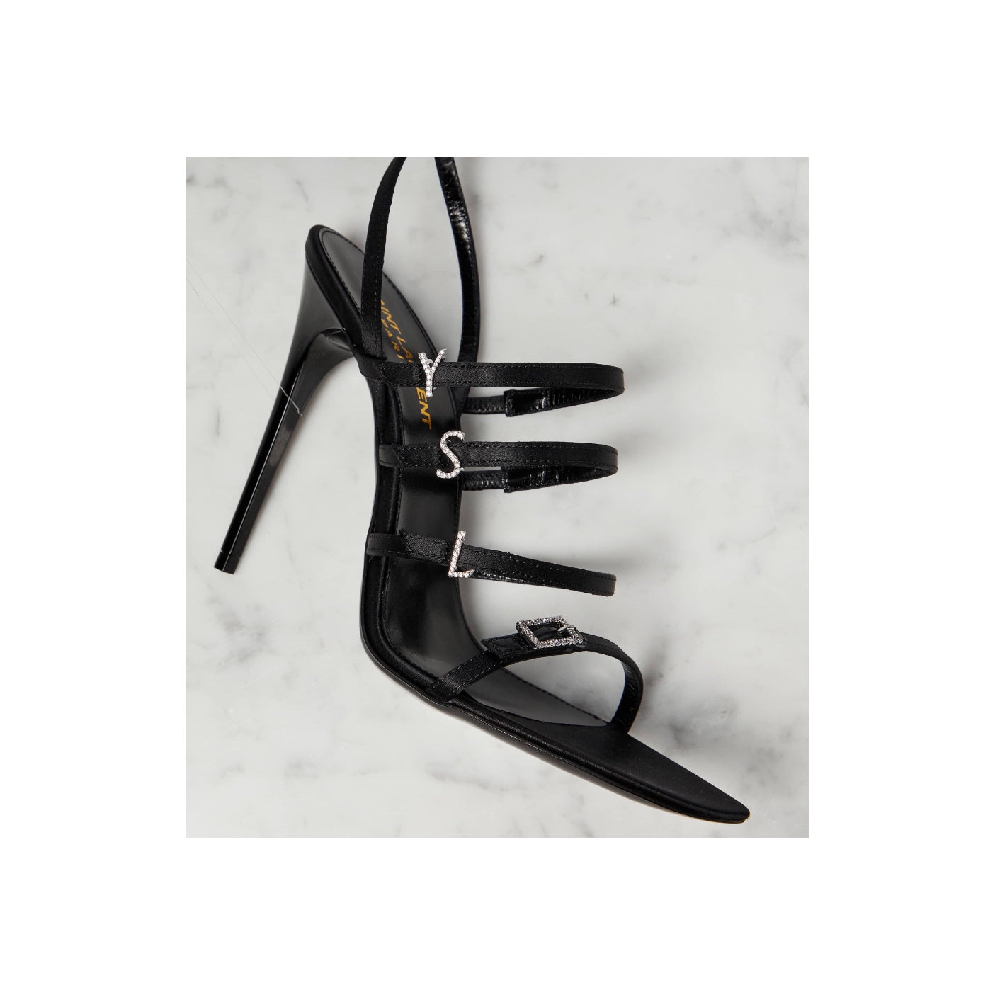 Saint Laurent 120mm Jerry Satin Sandals