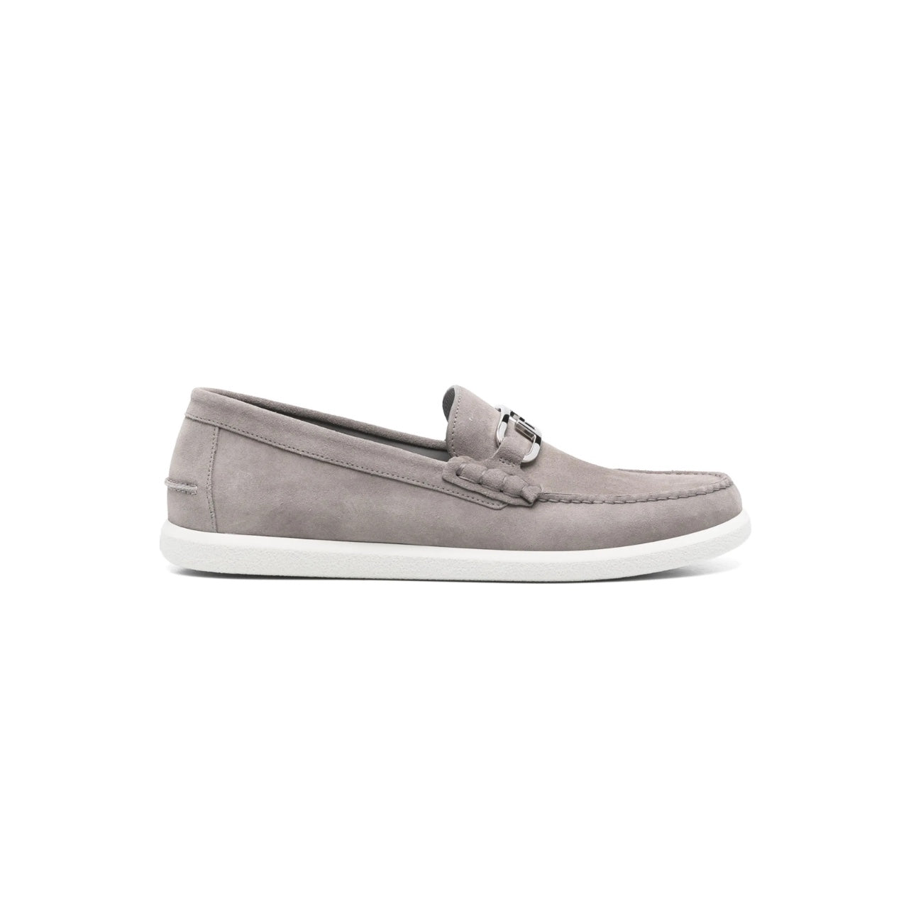 Fendi Men O-Lock Suede Loafer