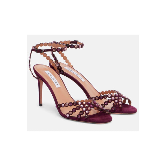 Aquazzura Tequila 85mm Suede Sandal