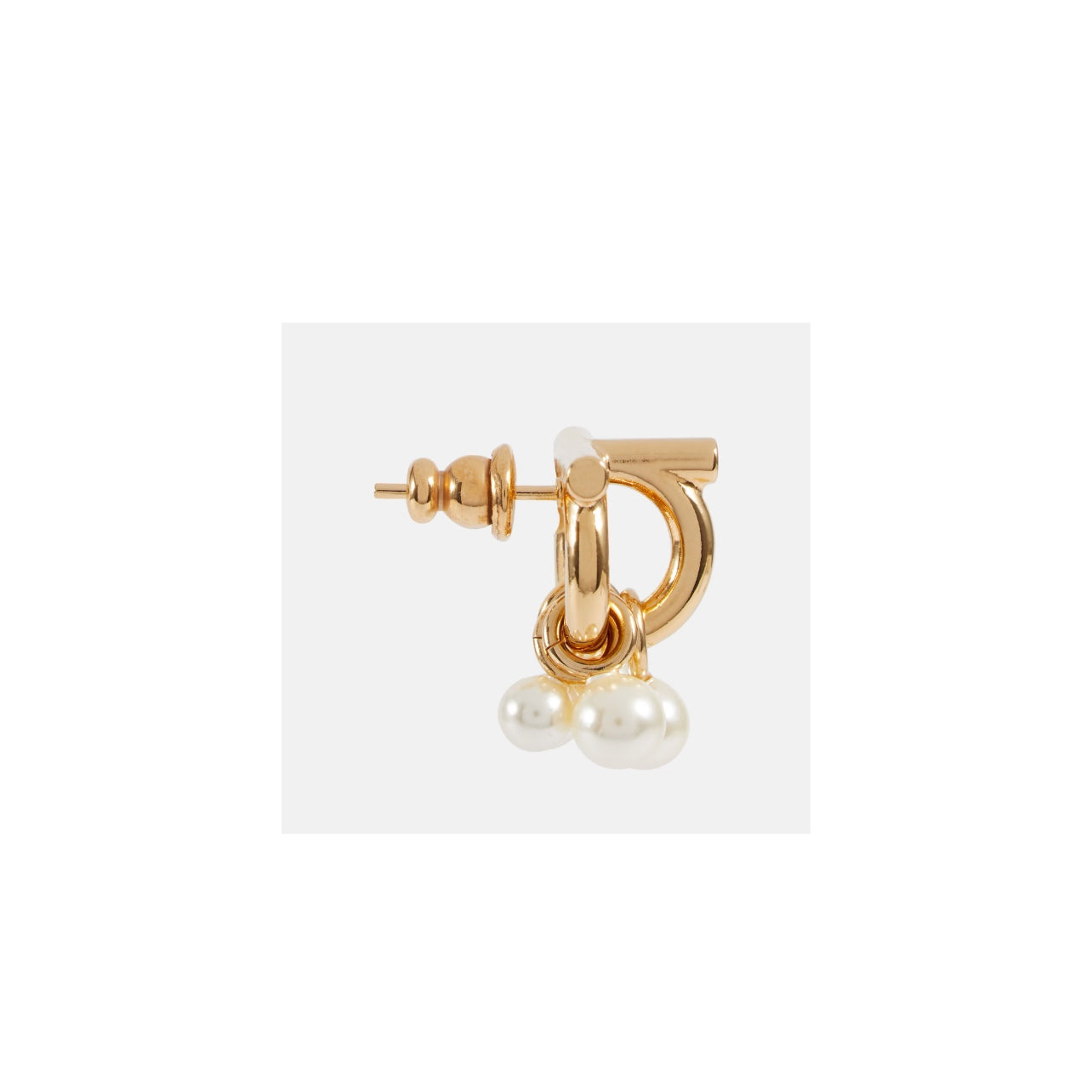 Salvatore Ferragamo Gancini Dancing Pearl Earrings