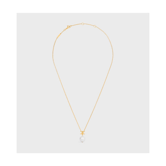 Celine Triomphe Pearl Necklace