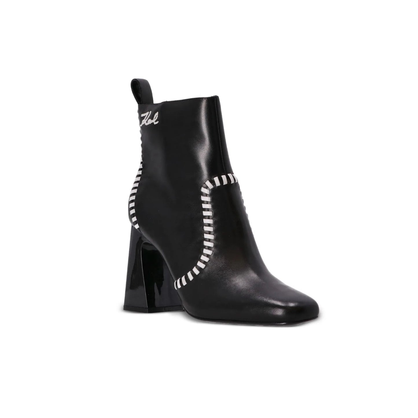 Karl Lagerfeld Leather Striped 10mm Boots