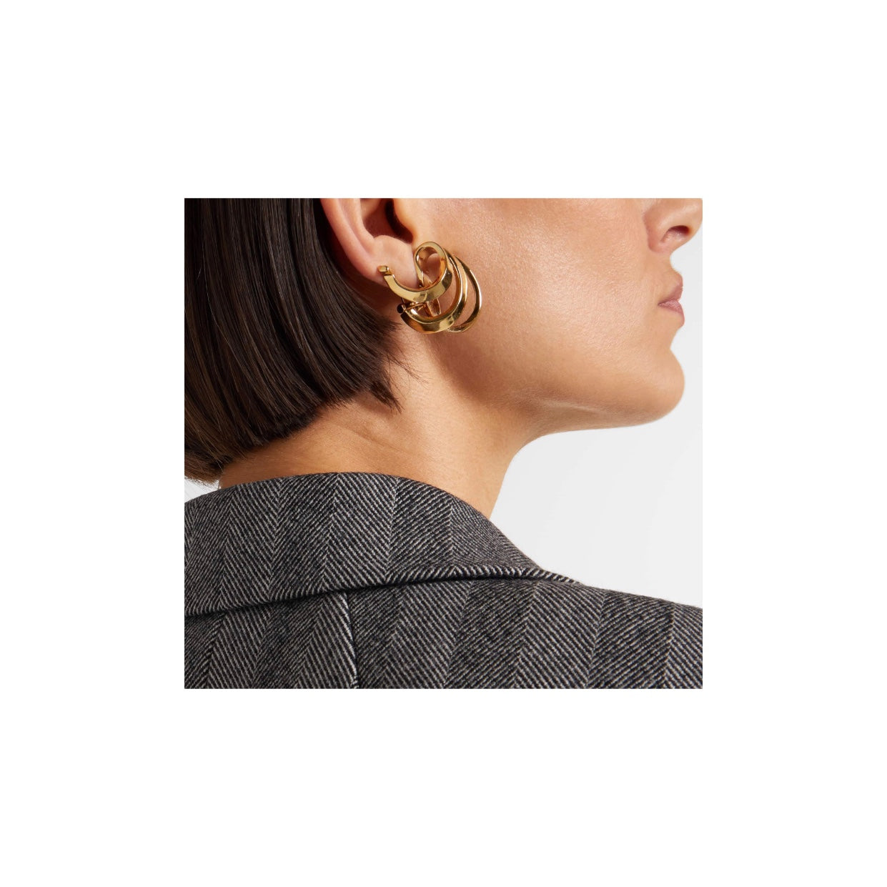 Ferragamo Triple Gancini Earrings