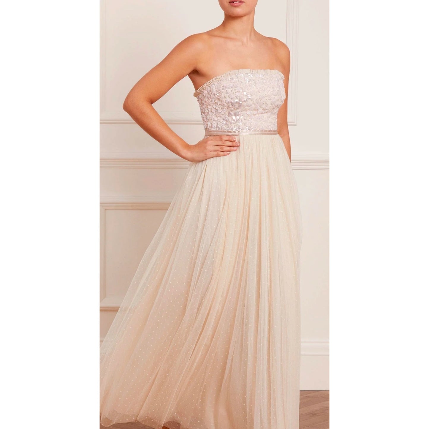 Needle & Thread Strapless Gown