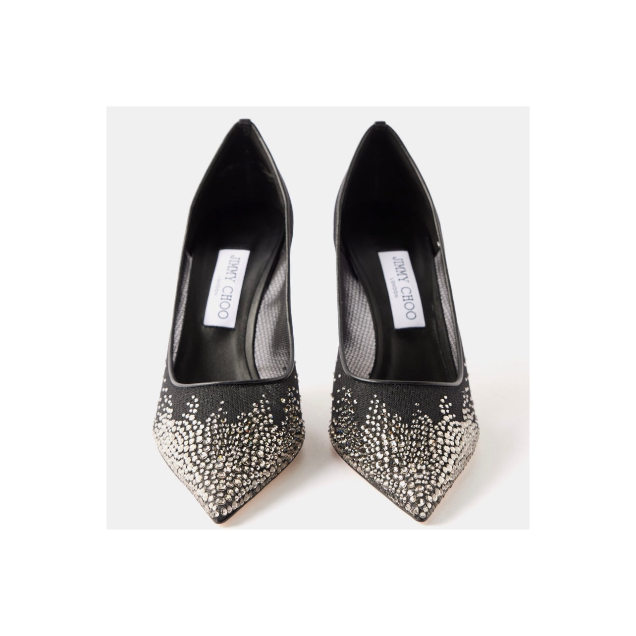 Jimmy Choo Love 85mm Crystal Mesh Pumps