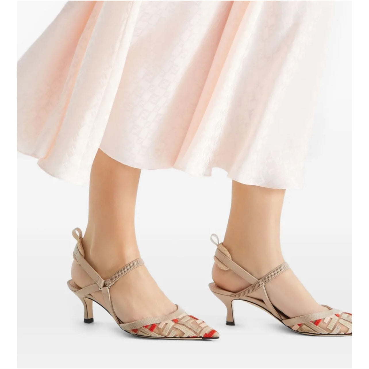 Fendi Colibri 55mm Slingbacks