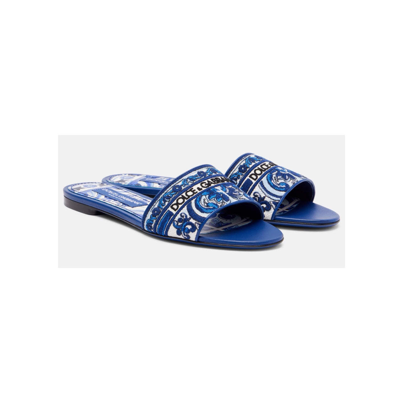 Dolce & Gabbana Majolica Embroidered Sandal