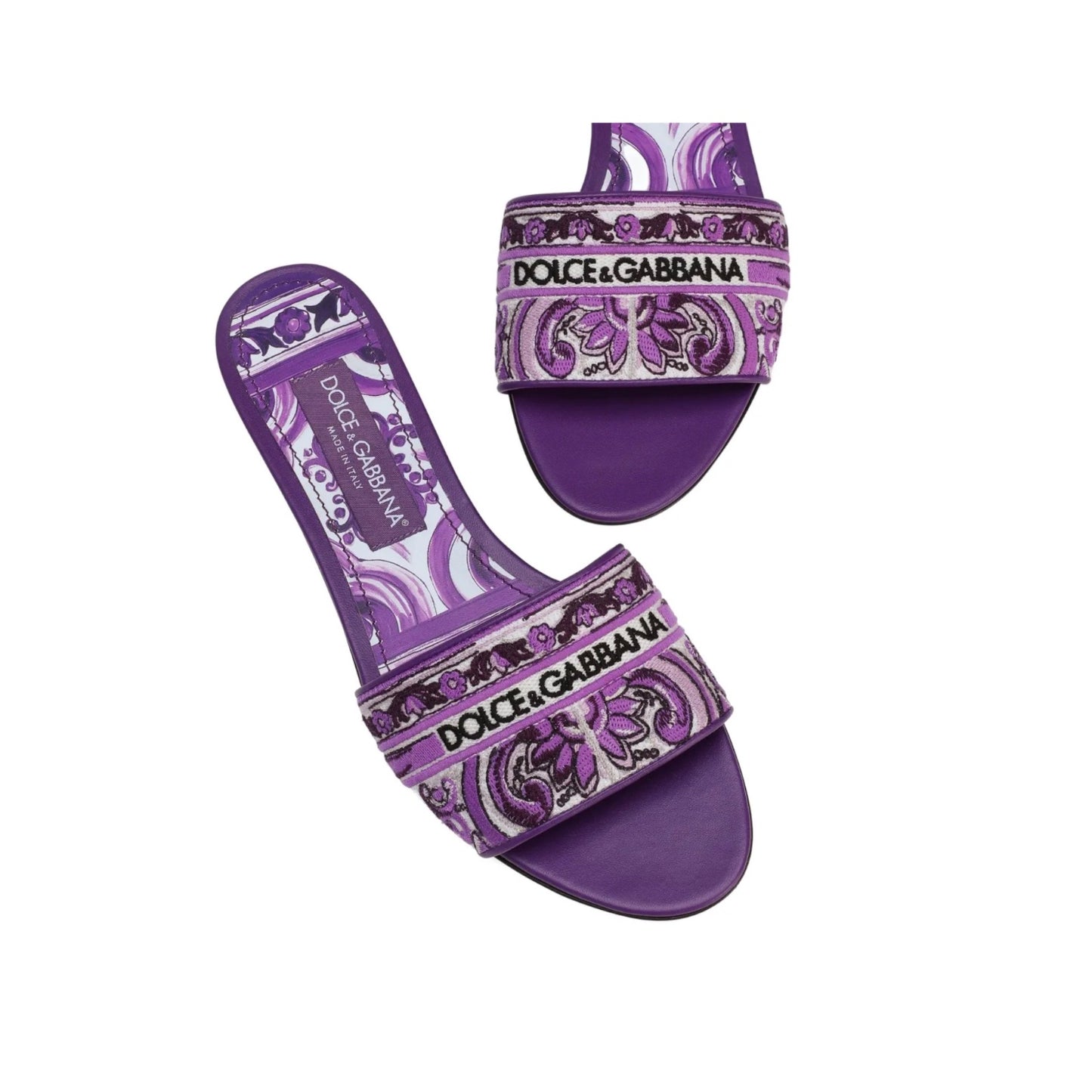 Dolce & Gabbana Majolica Embroidered Sandal