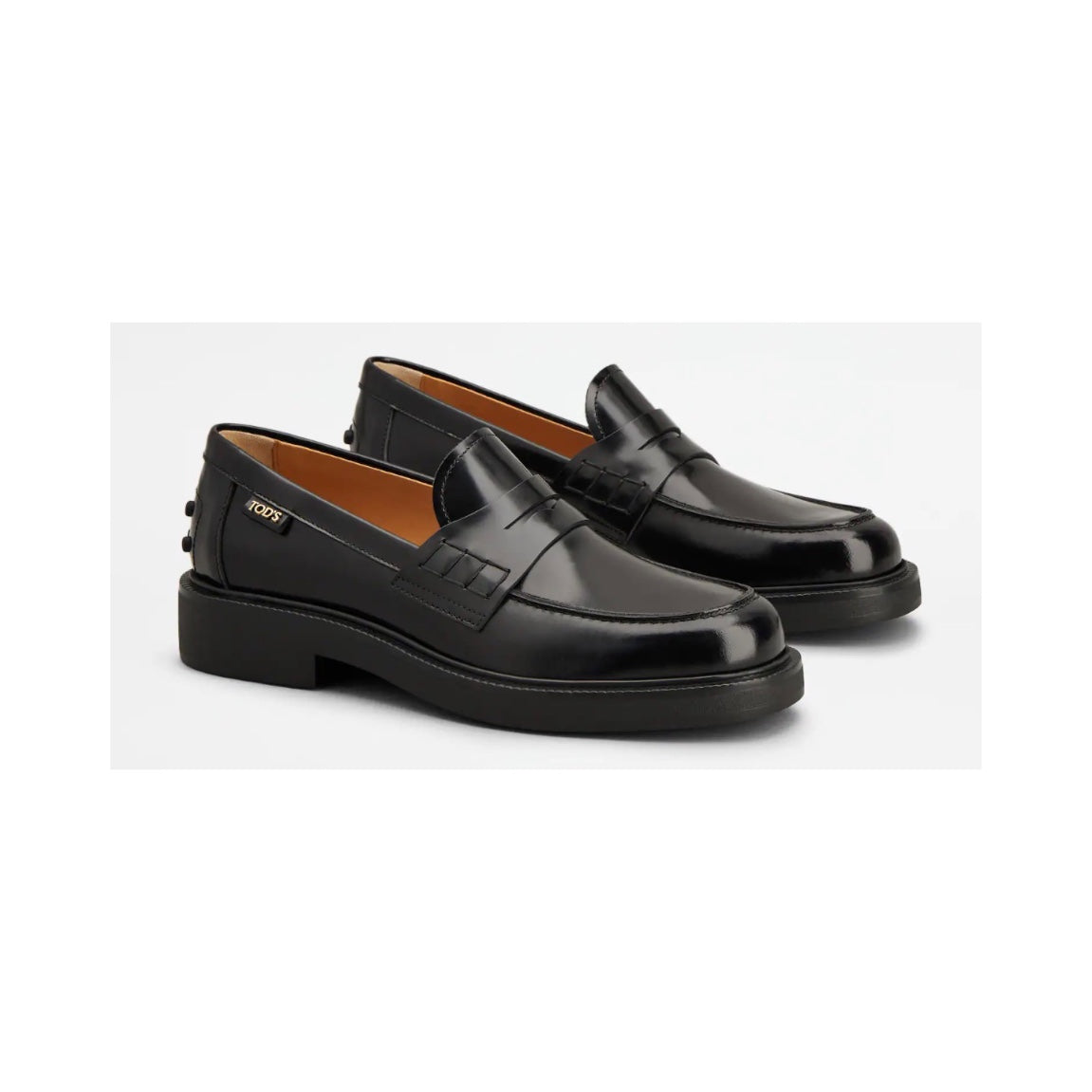 Tod's Logo Plaque Loafers