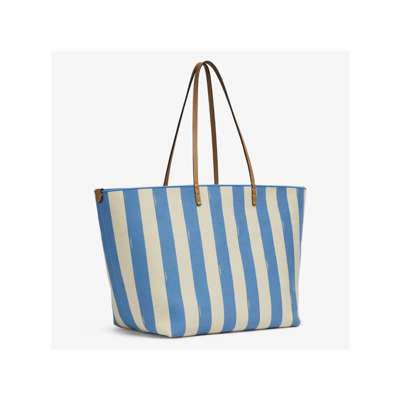 Fendi Large roll Reversible shopper in Pequin striped FF fabric