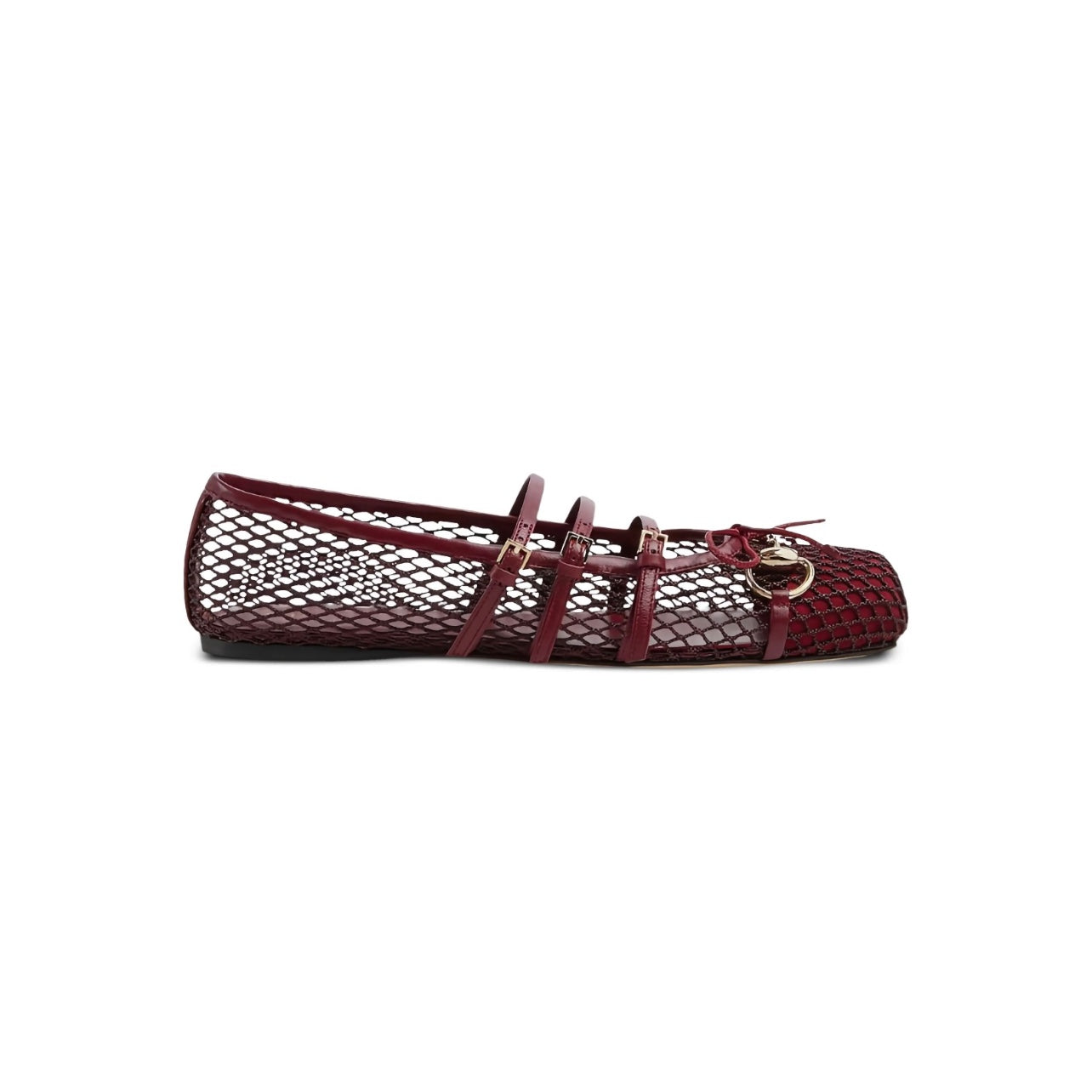 Gucci Horsebit Mesh Ballet Flat