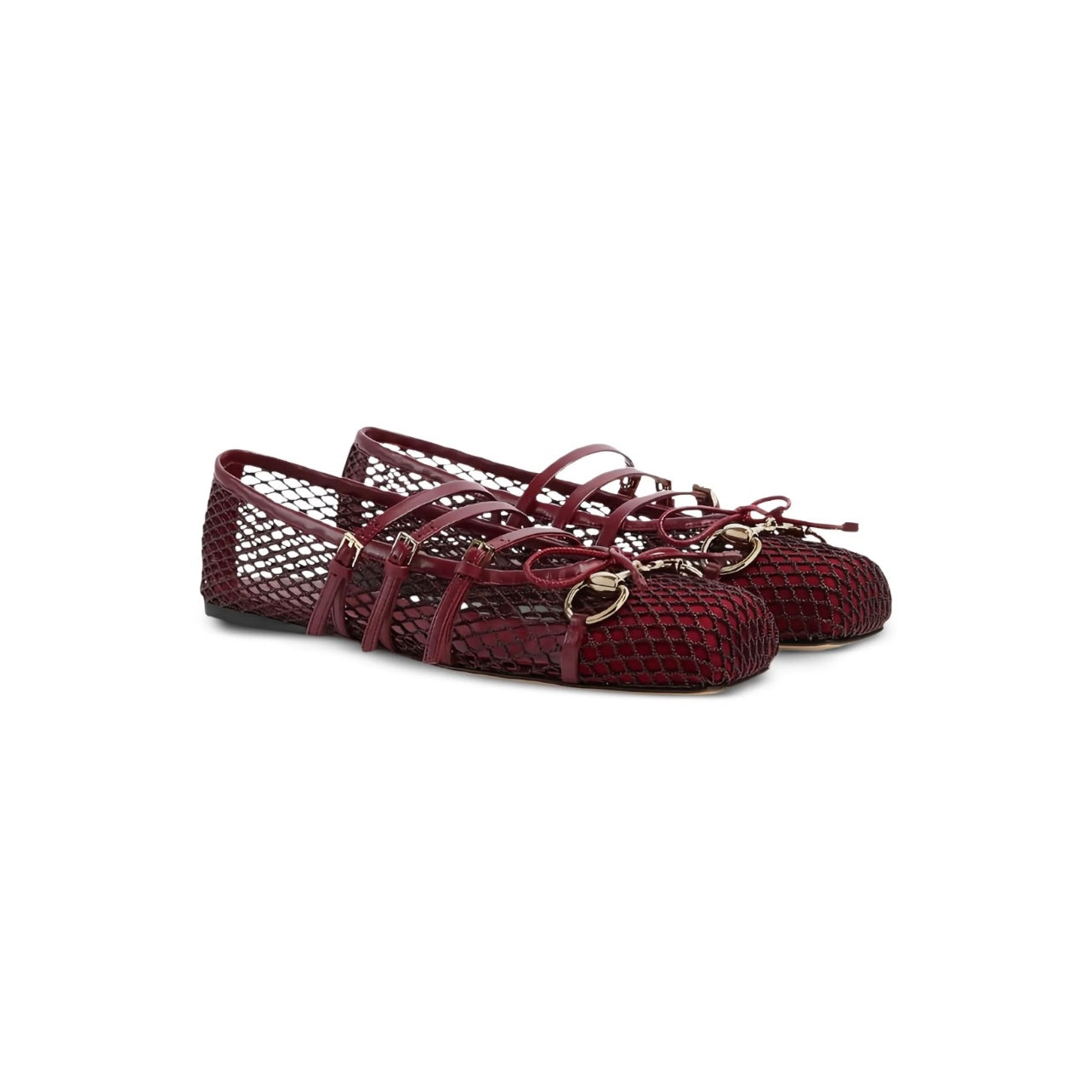 Gucci Horsebit Mesh Ballet Flat