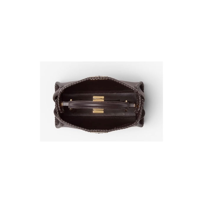 Fendi Mini Peekaboo Leather Bag